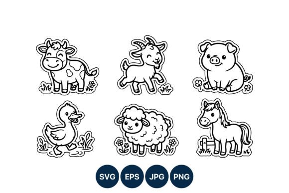 Adorable Line Art for Every Creative Project