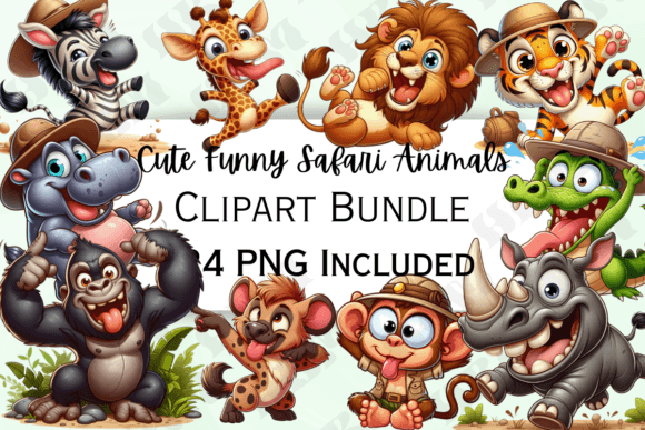 Cute Funny Cartoon Safari Animal Clipart: A Designer’s Guide