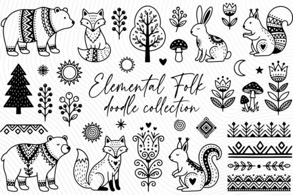 Embrace Whimsy: A Guide to Folk Art Animal Clipart