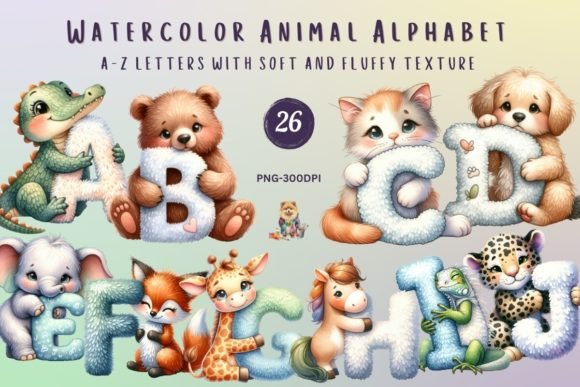 Watercolor Animal Alphabet Fluffy Letter: A Designer's Guide