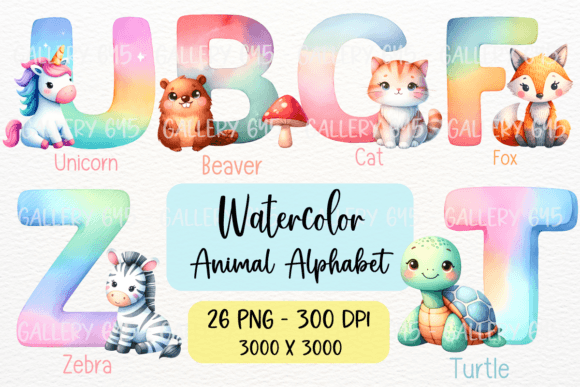 Watercolor Cute Animal Alphabet ABC PNG: A Designer's Guide