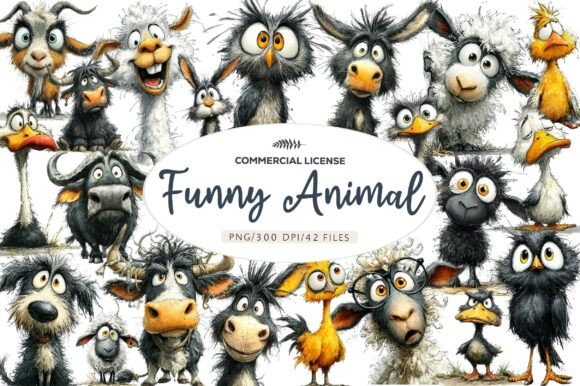 Whimsical Funny Animal Clipart: Instant Creative Solutions