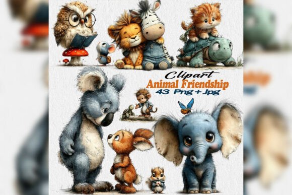 Whimsical Spring Animal Friends Clipart: A Creative Toolkit
