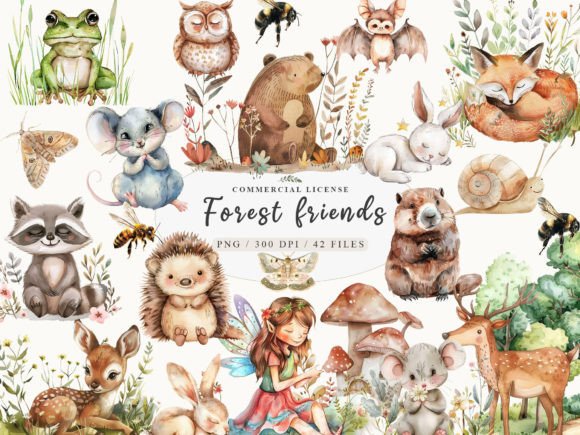 Woodland Charm: Using Cute Little Animal Clipart in Your Designs